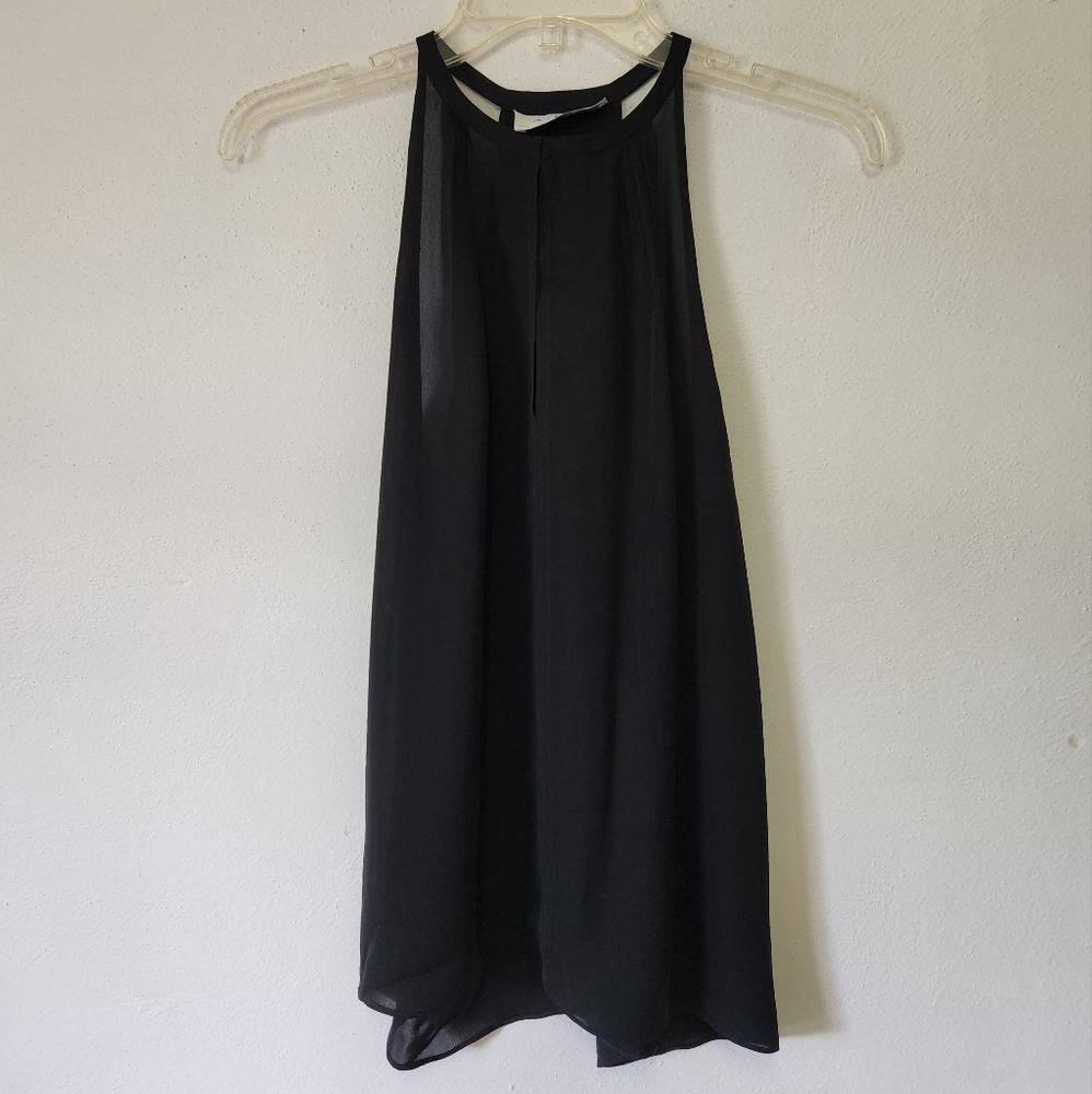 A.L.C./ Black Silk Moran Keyhole Sleeveless Top - Picture 2 of 9